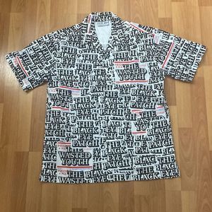 The Black Eye Patch Wasted Youth Collaboration Button Up Shirt Men Large